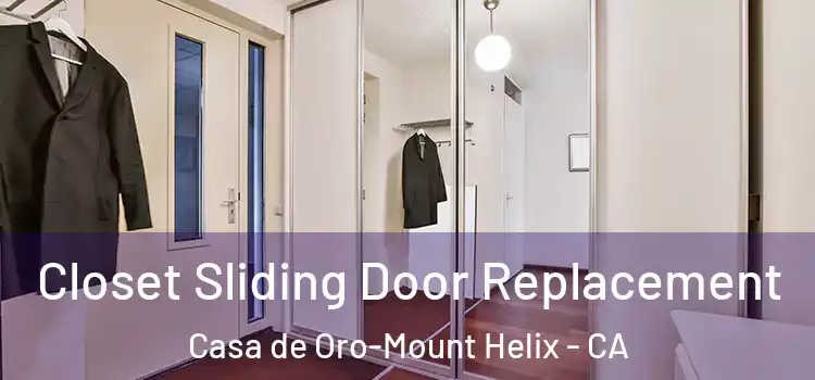 Closet Sliding Door Replacement Casa de Oro-Mount Helix - CA