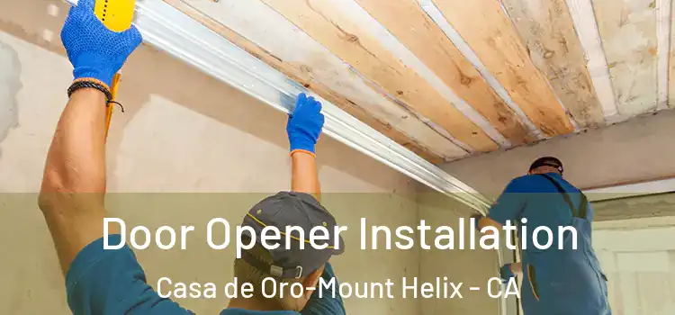 Door Opener Installation Casa de Oro-Mount Helix - CA