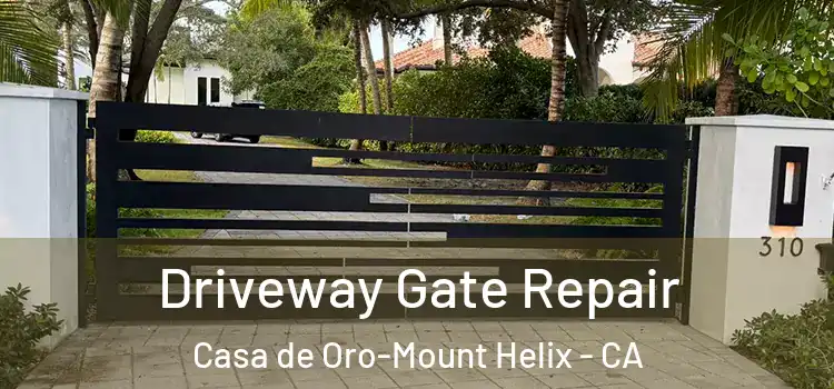 Driveway Gate Repair Casa de Oro-Mount Helix - CA