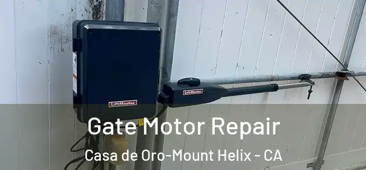 Gate Motor Repair Casa de Oro-Mount Helix - CA