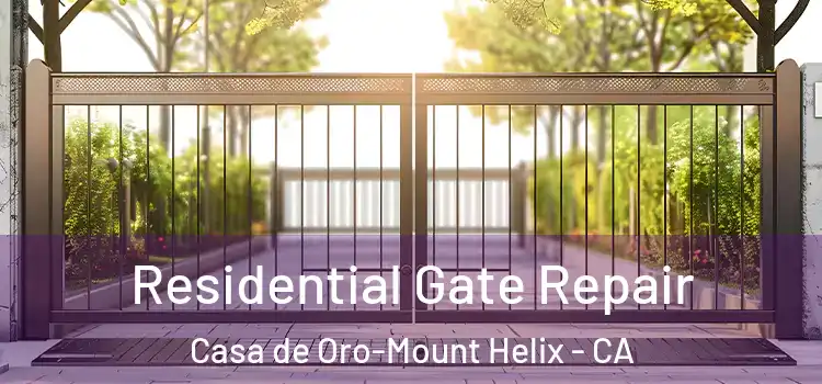Residential Gate Repair Casa de Oro-Mount Helix - CA