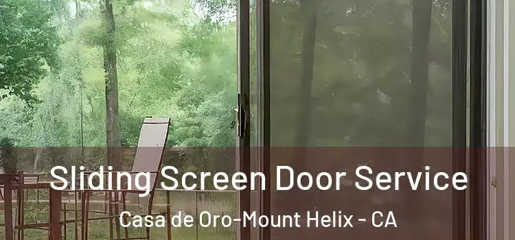 Sliding Screen Door Service Casa de Oro-Mount Helix - CA